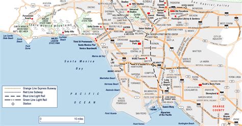 los angeles location map.